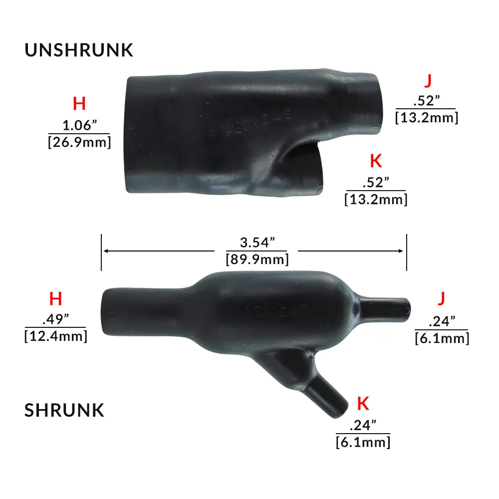 RAYCHEM /TE 45º HEAT SHRINKABLE BOOT