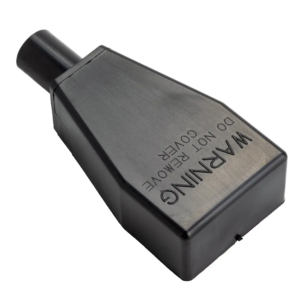 BLACK STRAIGHT IN BATTERY BOOT 8-6 GA