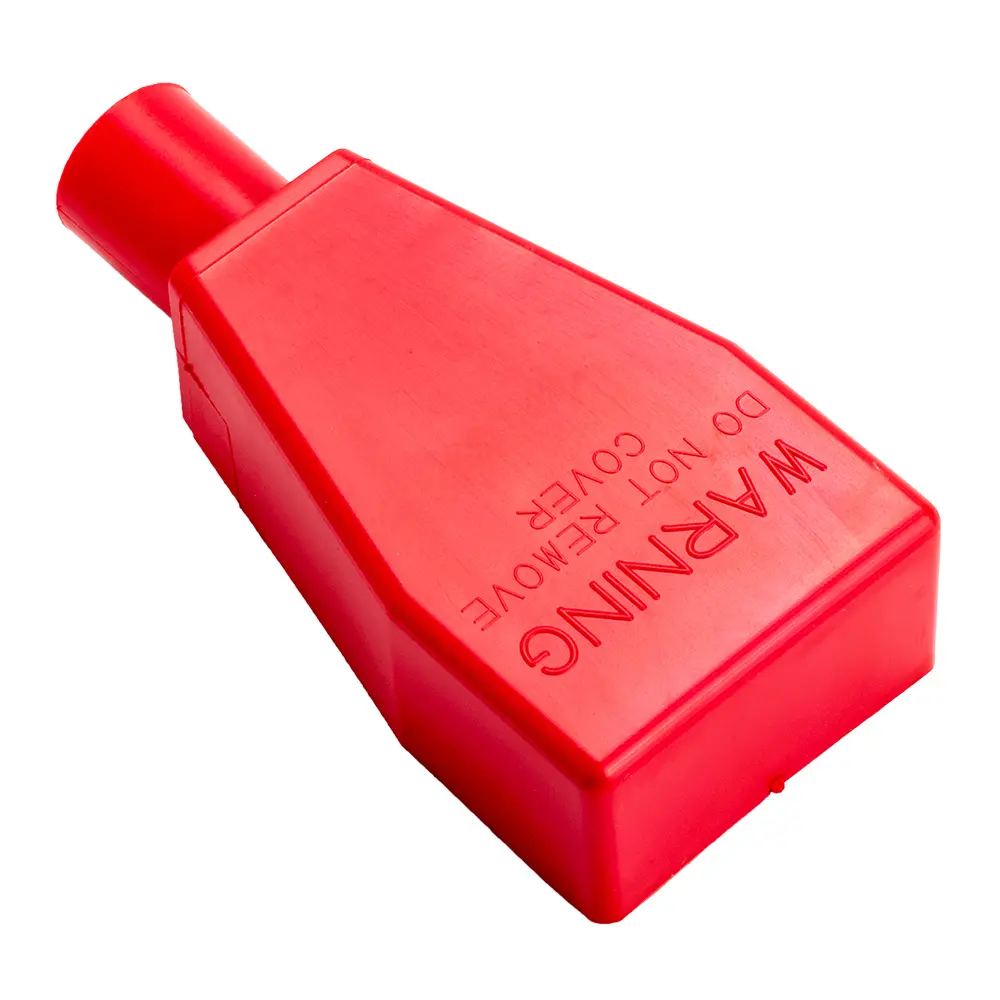 RED STRAIGHT IN BATTERY BOOT 1/0 GA