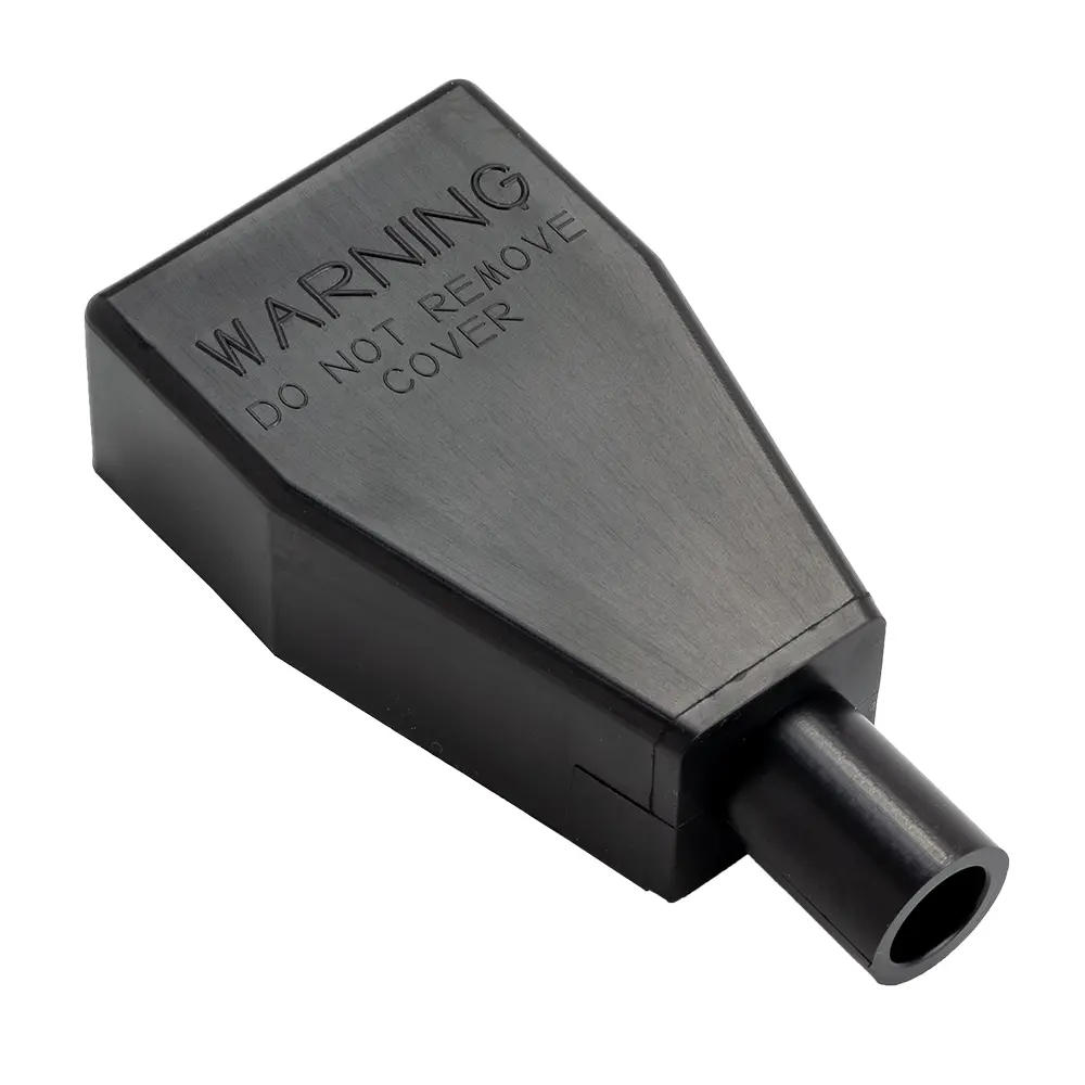 BLACK STRAIGHT IN BATTERY BOOT 8-6 GA
