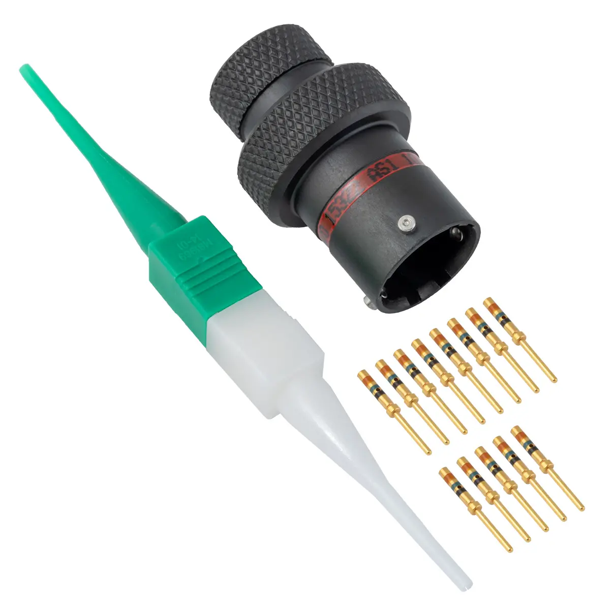 AS,13 WAY,INLINE,PIN,N KEY,RED