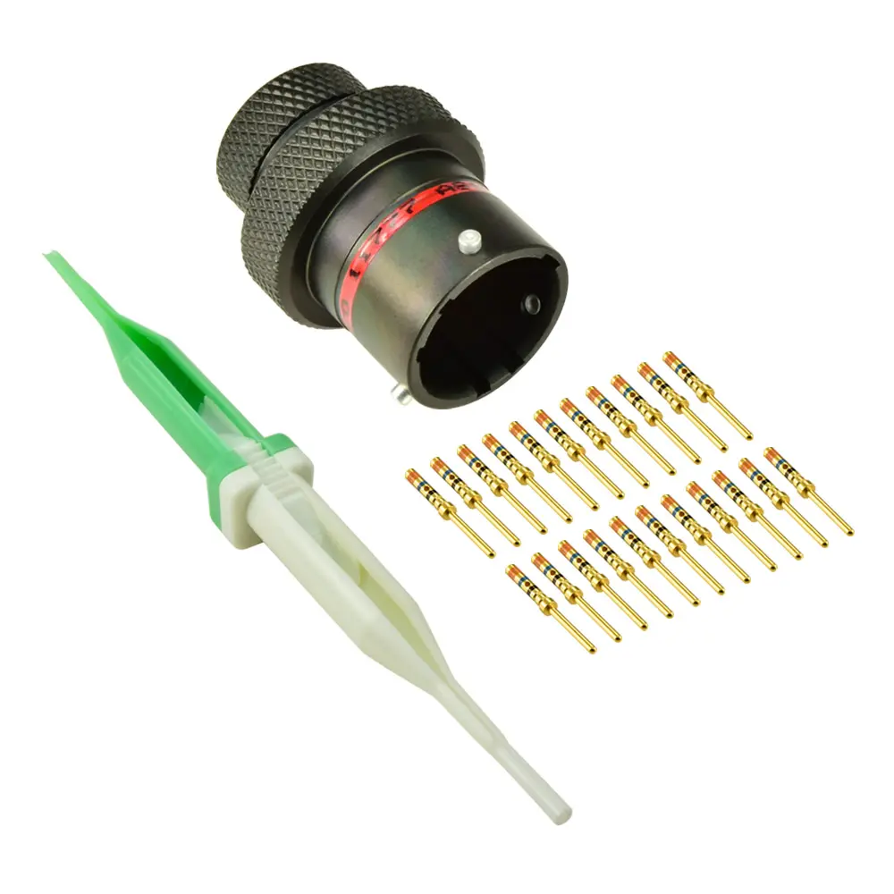 AS,22 WAY,INLINE,PIN,N KEY,RED