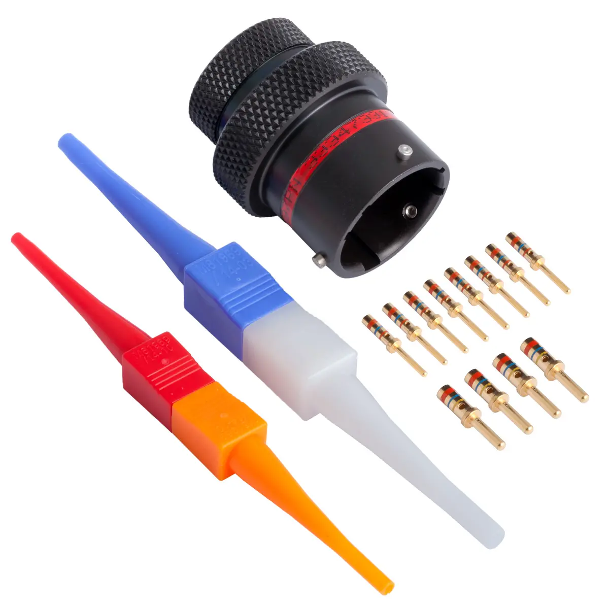 AS,12 WAY,INLINE,PIN,N KEY,RED