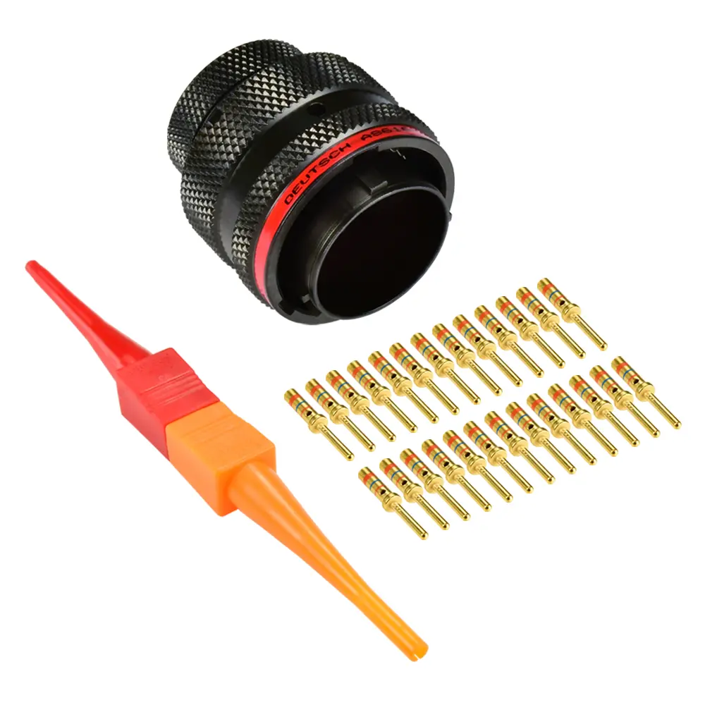 AS,26 WAY,PLG,PIN,N KEY,RED