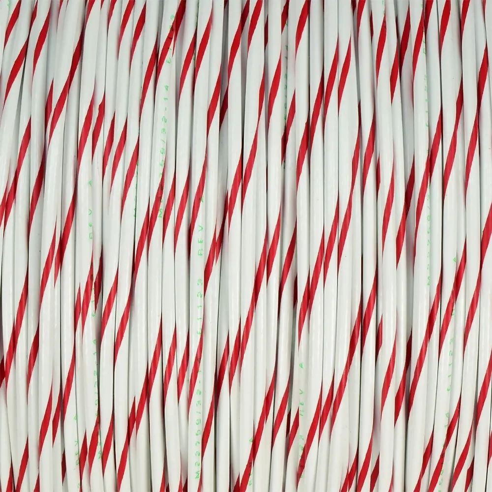 M22759/32-14-92 WHITE/RED BTF STRIPE