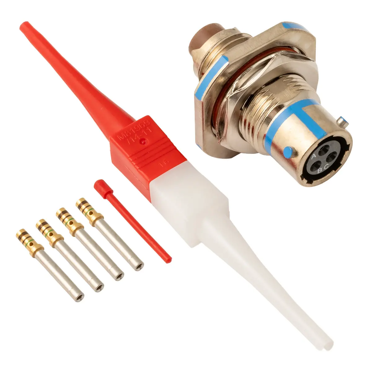 3 WAY FLANGED CONN RECEPTACLE-SKT