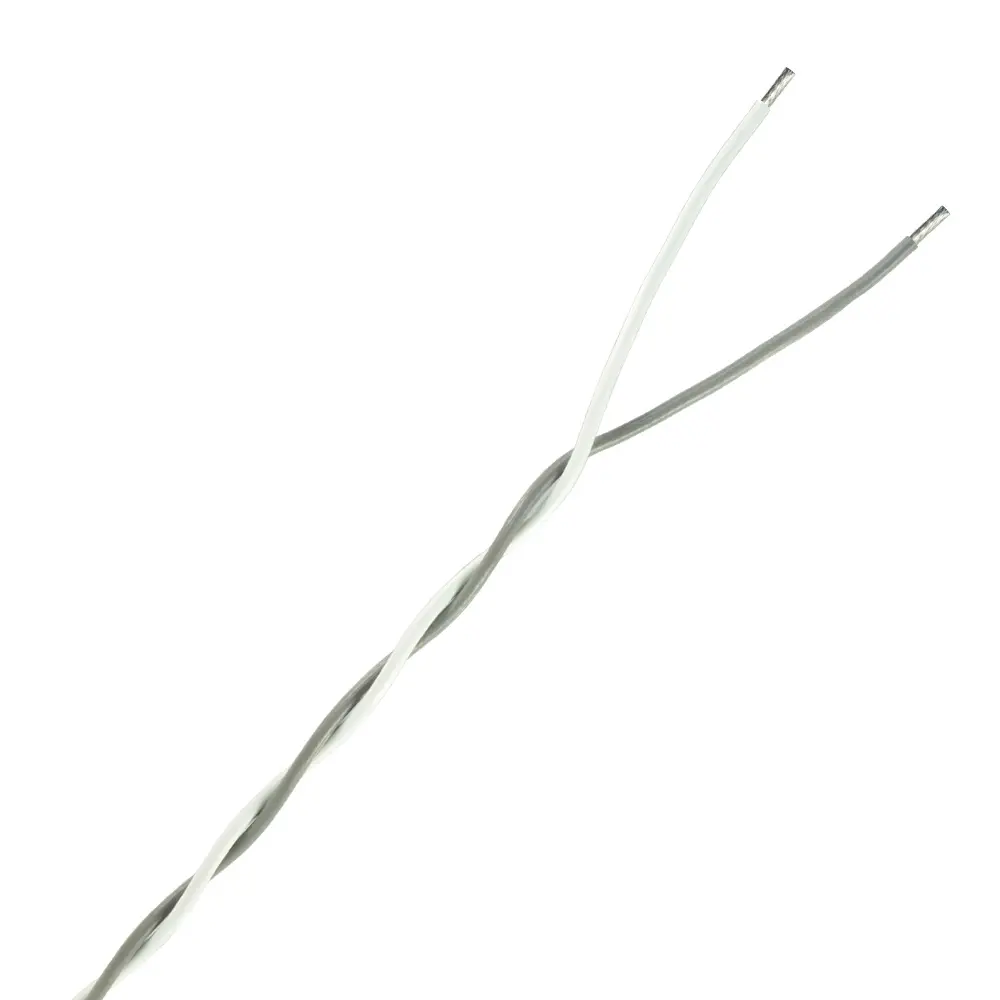 18 AWG X 2 TWISTED PAIR WHITE/GRAY 1TPI