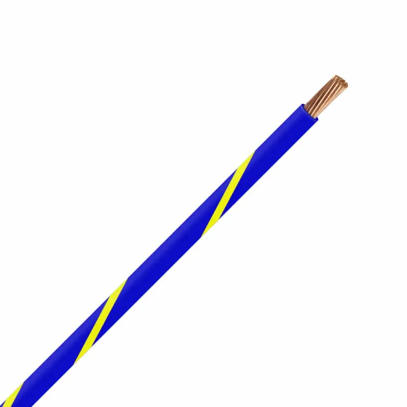 TXL 14 BLUE/YELLOW STRIPED WIRE