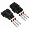 Weather Pack 3 Pin Connector Kit 18-22 Ga