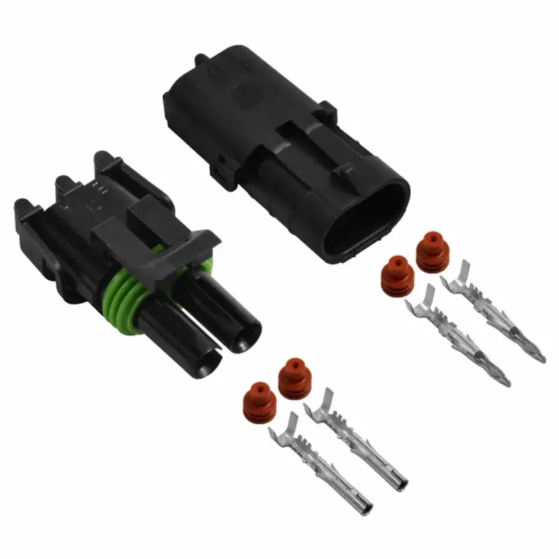 wes専用　２枚 2 Way Weather Pack Connector Kit 18-22 Ga | In Stock @ Prowireusa.com