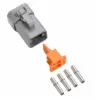 DTP 4 Way Plug Kit Nickle Solid