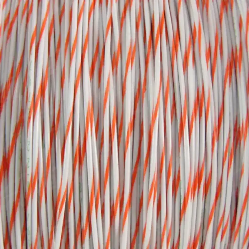 M22759/16-22-93 White/Orange Mil Spec Tezel Wire In Stock
