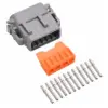 DTM 12 Way Plug Kit Nickle Solid