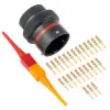 AS,26 WAY,INLINE,PIN,N KEY,RED