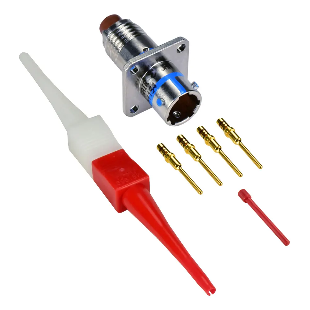 3 WAY FLANGED CONN RECEPTACLE-PIN