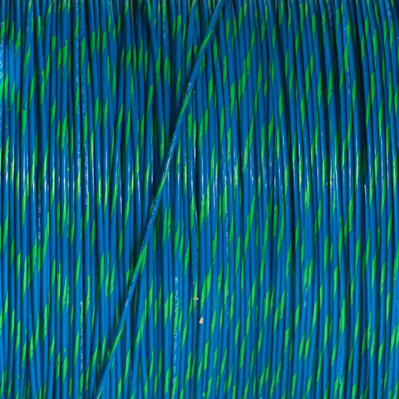 M22759/16-22-65 Blue/Green Mil Spec Tezel Wire In Stock