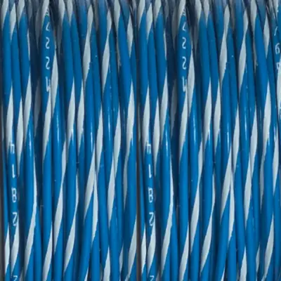 M22759/16-22-69 Blue/White Mil Spec Tezel Wire In Stock