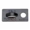 CABLE TIE MOUNTING PLATE METALLIC BLACK