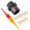 AS,19 WAY,INLINE,PIN,N KEY,RED