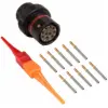 AS,10 WAY,INLINE,SKT,N KEY,RED
