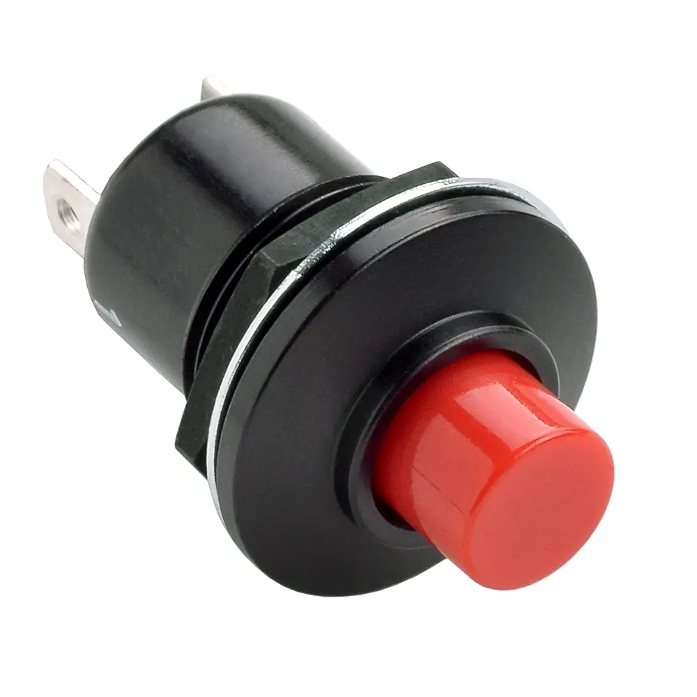 SEALED MOMENTARY PUSHBUTTON SWITCH OFF-ON RED