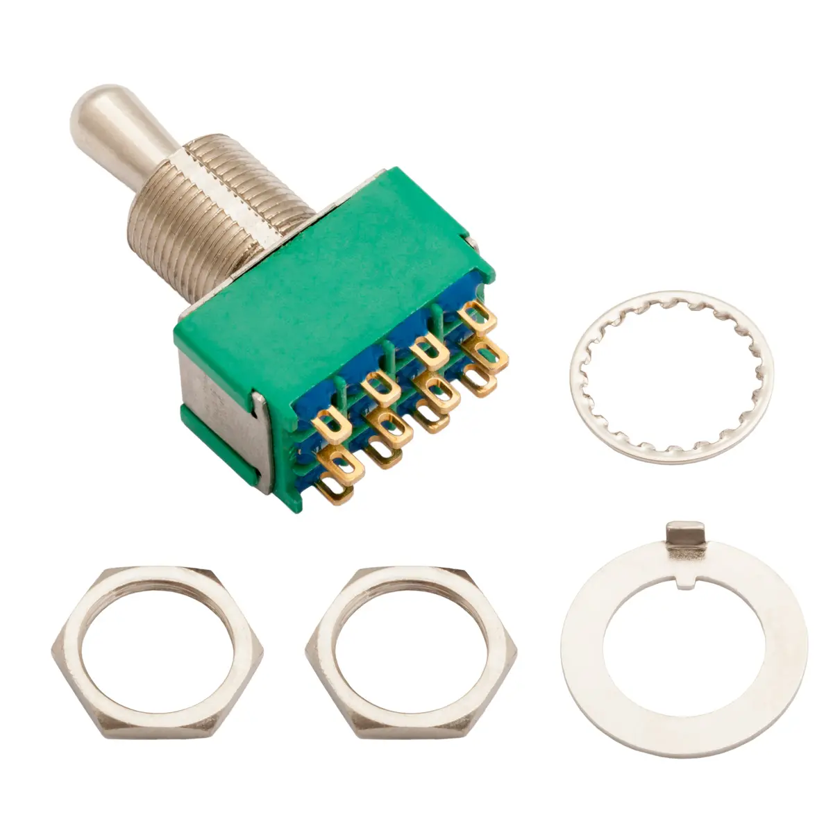 Switch TOGGLE 4PDT 6A ALCOSWITCH - 3-1571926-0, image 1 of 2