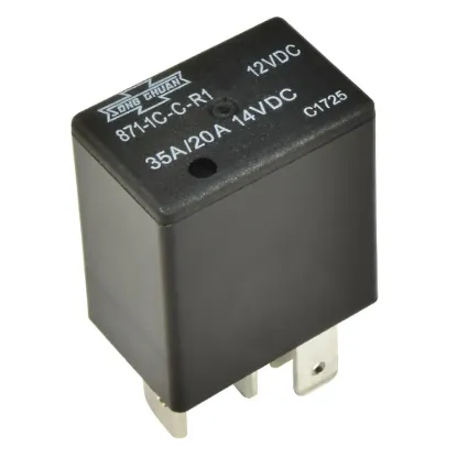 35 Amp Micro Power Relay - 871-1C-C-R1-U01-12VDC, image 1 of 2