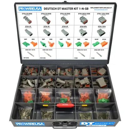 DT Master Kit Nickel Solid Shrink Boot - DT-MASTER-KIT-1-N-SB, image 1 of 2