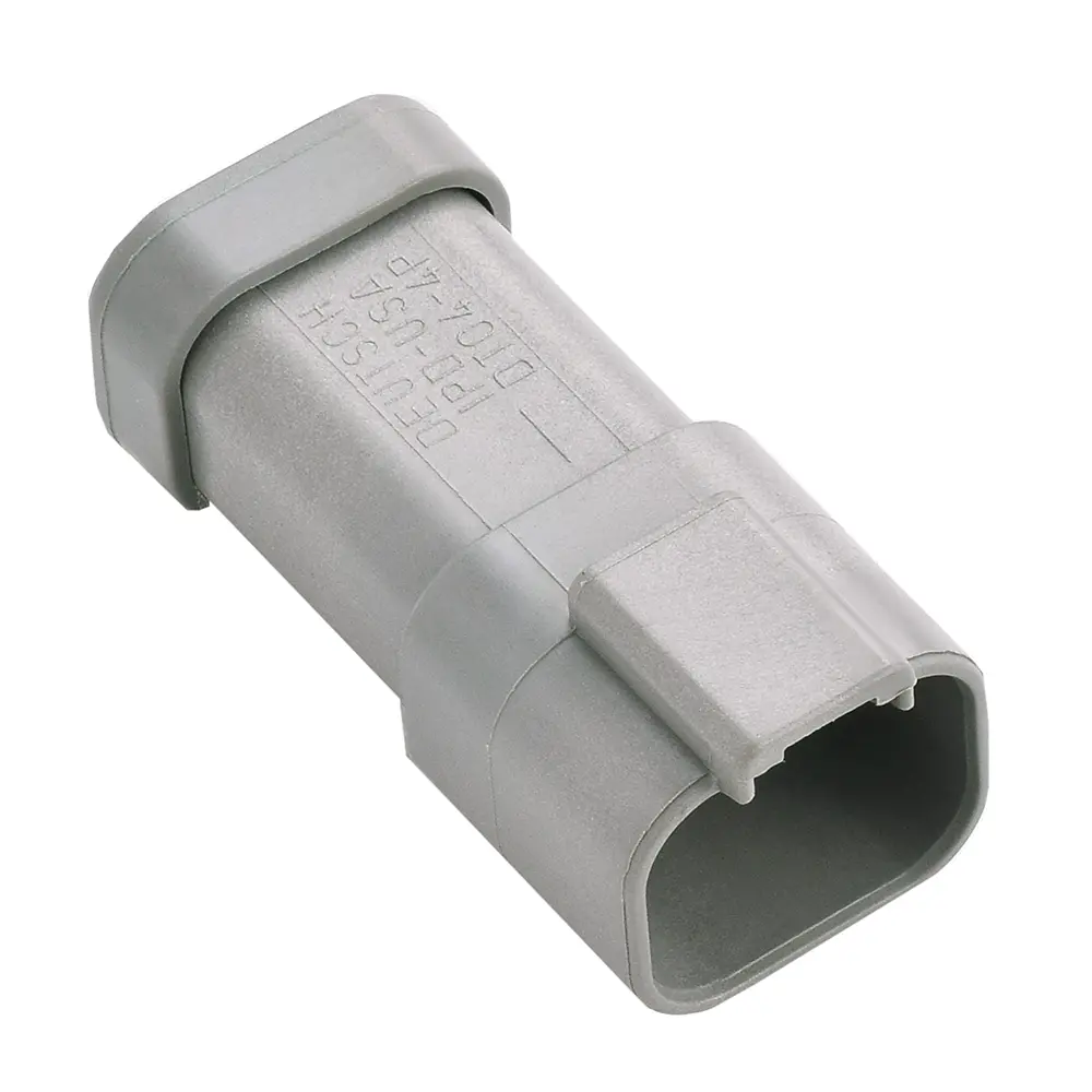 REC, 4P, GRY, BUSBAR, Nickel - DT04-4P-P021, image 1 of 2