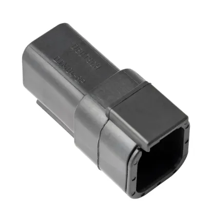 DTM04-6P-E004 Black Plug Housing, image 1 of 2