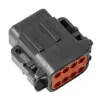 DTM06-08SB Black Plug Connector, image 2 of 2