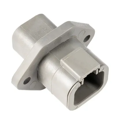 DTP 4 Way Flanged Receptacle - DTP04-4P-L012, image 1 of 2