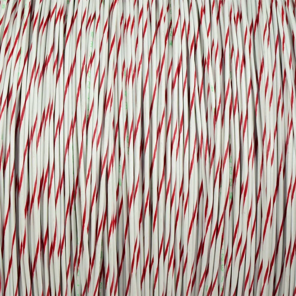 M22759/32-20-92 White/Red BTF Stripe - M22759/32-20-92-PRSP, image 1 of 2