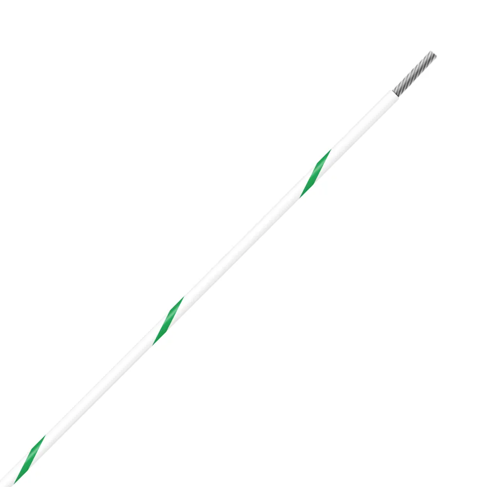 M22759/32-20-95 White/Green BTF Stripe - M22759/32-20-95-PRSP, image 1 of 2