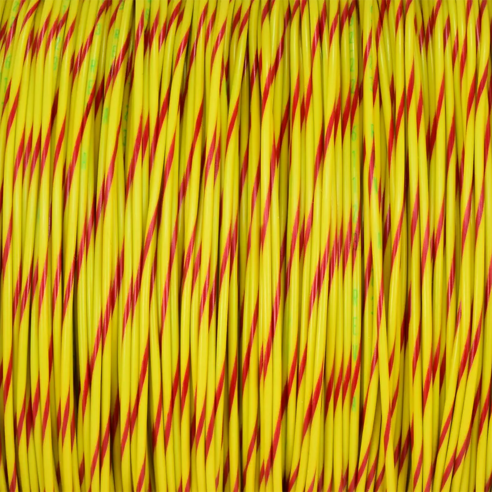 M22759/32-22-42 Yellow/Red BTF Stripe - M22759/32-22-42-PRSP, image 1 of 2