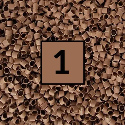 1/8" Brown IDENT Refill 250PCS - 125-BROWN-250