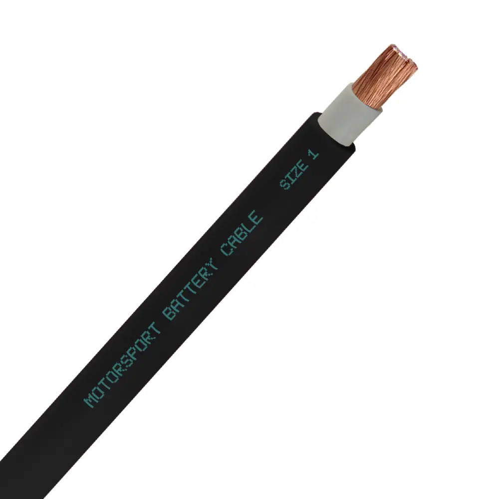 1 AWG Motorsport Battery Cable Black - 1CBL-BK
