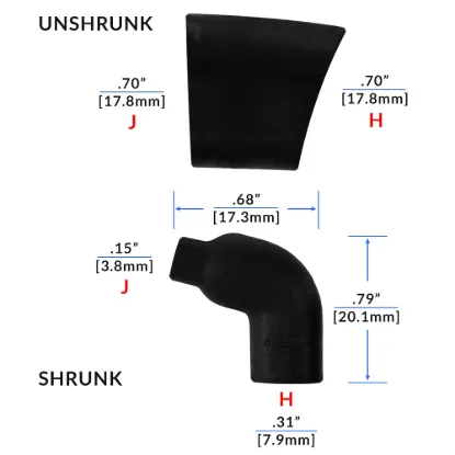 NON Lipped 90° Lipped Boot - 222A111-25-0
