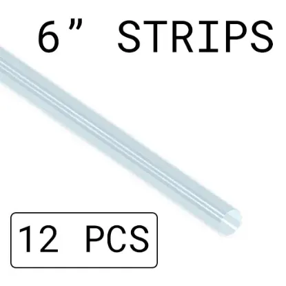 3/8", Clear, Refill, 12 X 6in PCS - 3/8-CLR-RF