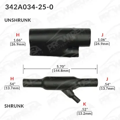342A034-25-0 45° Shrink Boot