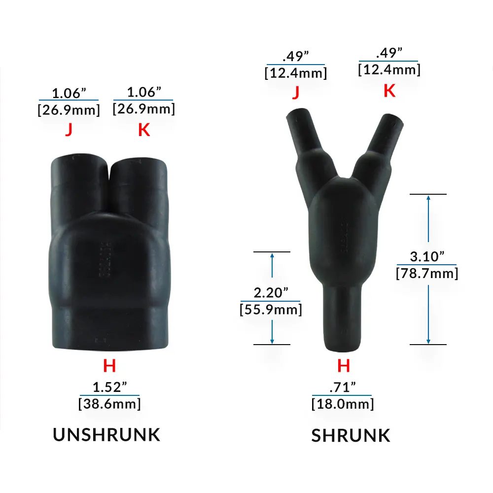 382A034-25-0 Y Heat Shrink Boot | Motorsport Wiring Super Store