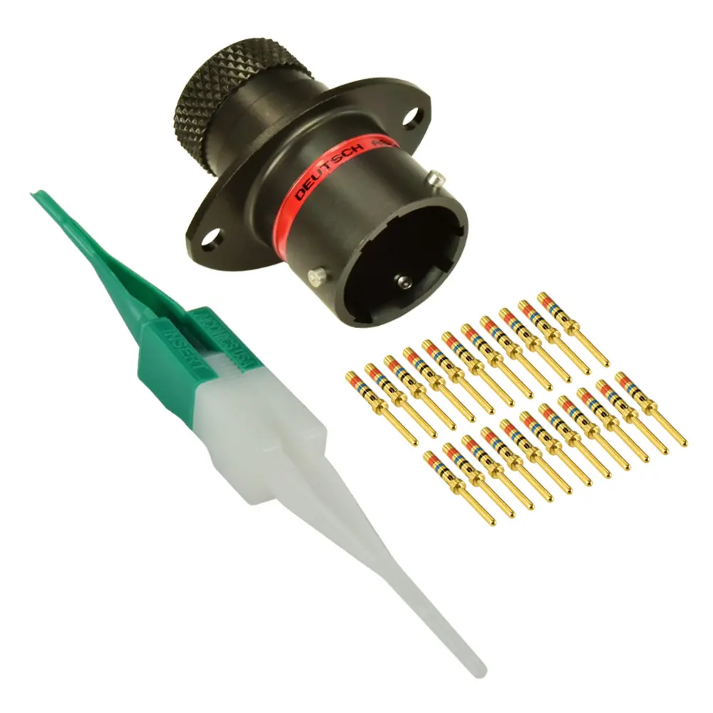 AS,22 Way,FLG,Pin,N Key,Red - AS012-35PN
