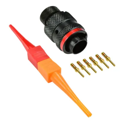 AS,6 Way,PLG,Pin,A Key,Yellow - AS610-98PA