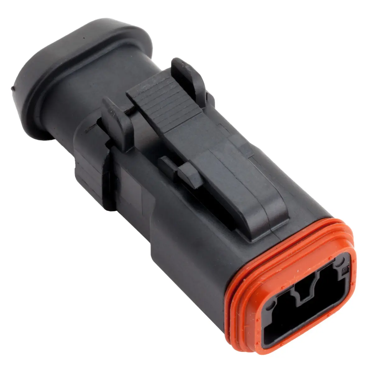 DT 2 Way Plug Black Shrink Boot Adapter - DT06-2S-EP11