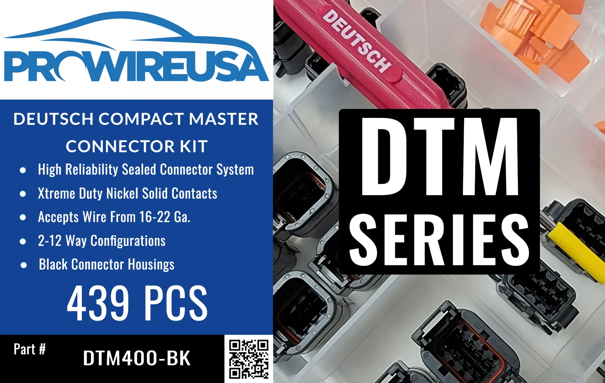 OUTSIDE Label for DTM400-BK Black Kit - DTM400-BK-OUT-LABEL