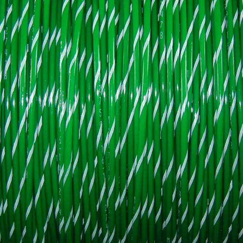 M22759/16-14-59 Green/White Wire Tefzel 14 AWG