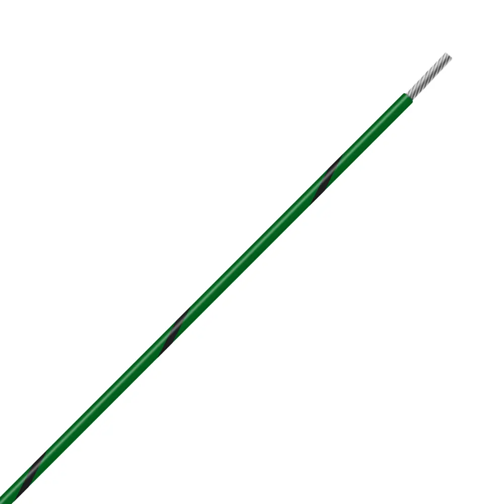 Green/Black Wire Tefzel 16 AWG - M22759/16-16-50