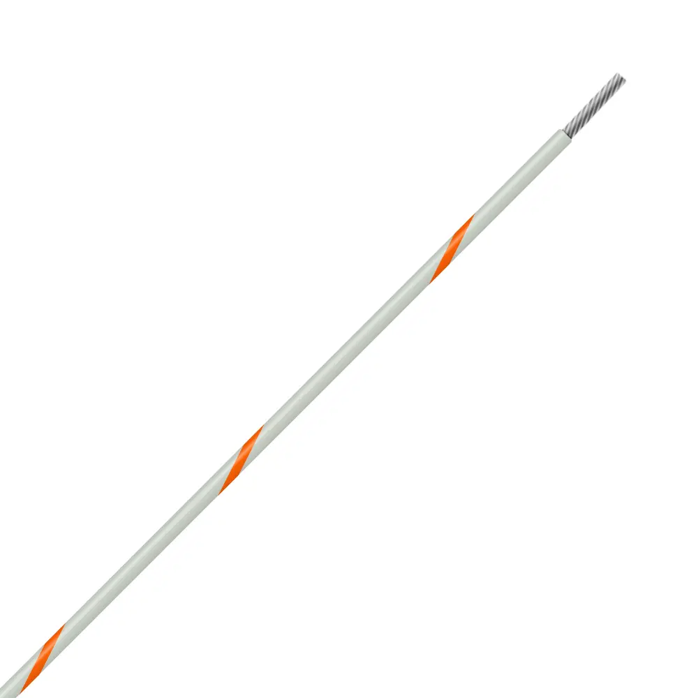 White/Orange Wire Tefzel 16 AWG - M22759/16-16-93
