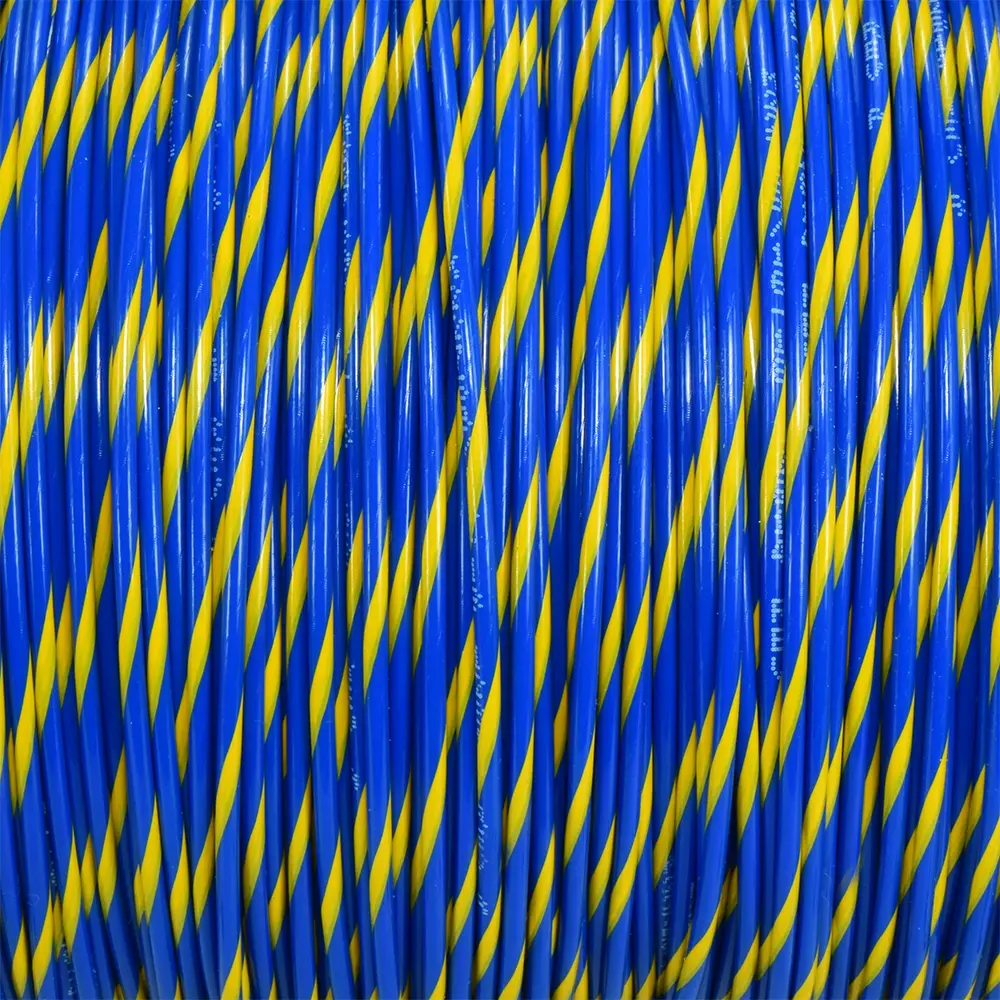 M22759/16-18-64 Blue/Yellow Wire Tefzel 18 AWG