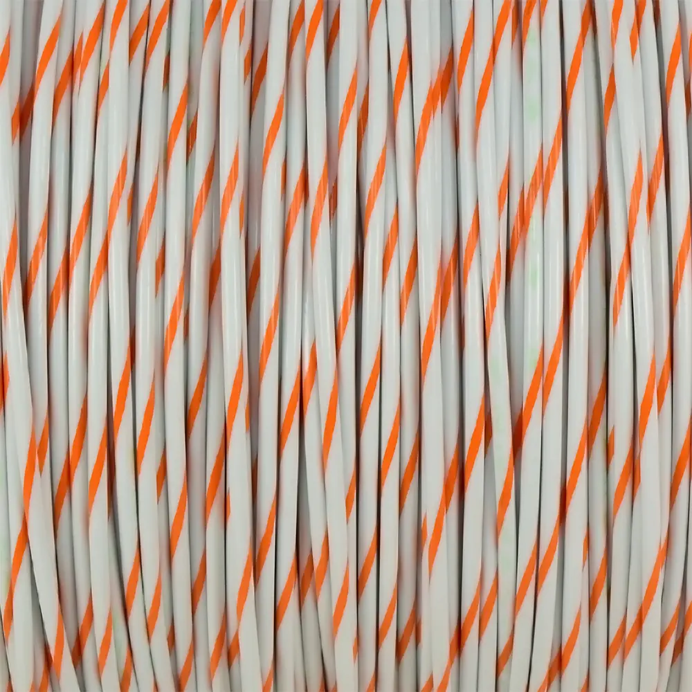 M22759/16-18-93 White/Orange Wire Tefzel 18 AWG